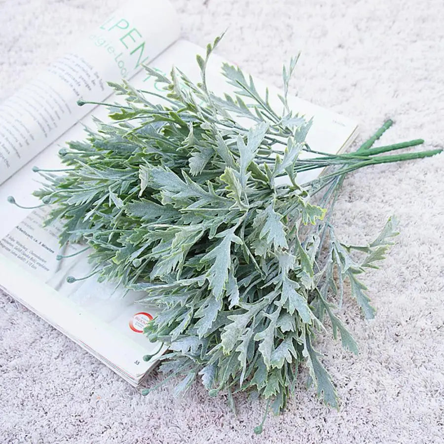 Artificial Chrysanthemum Leaf Stems – Faux Plant Home Décor Artificial Plant Stems Babs