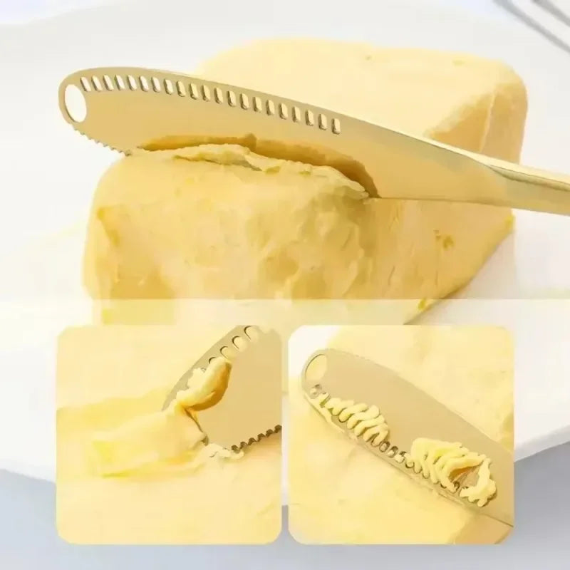 3-in-1 Stainless Steel Butter Spreader & Cheese Knife Butter Spreader Knife Babs
