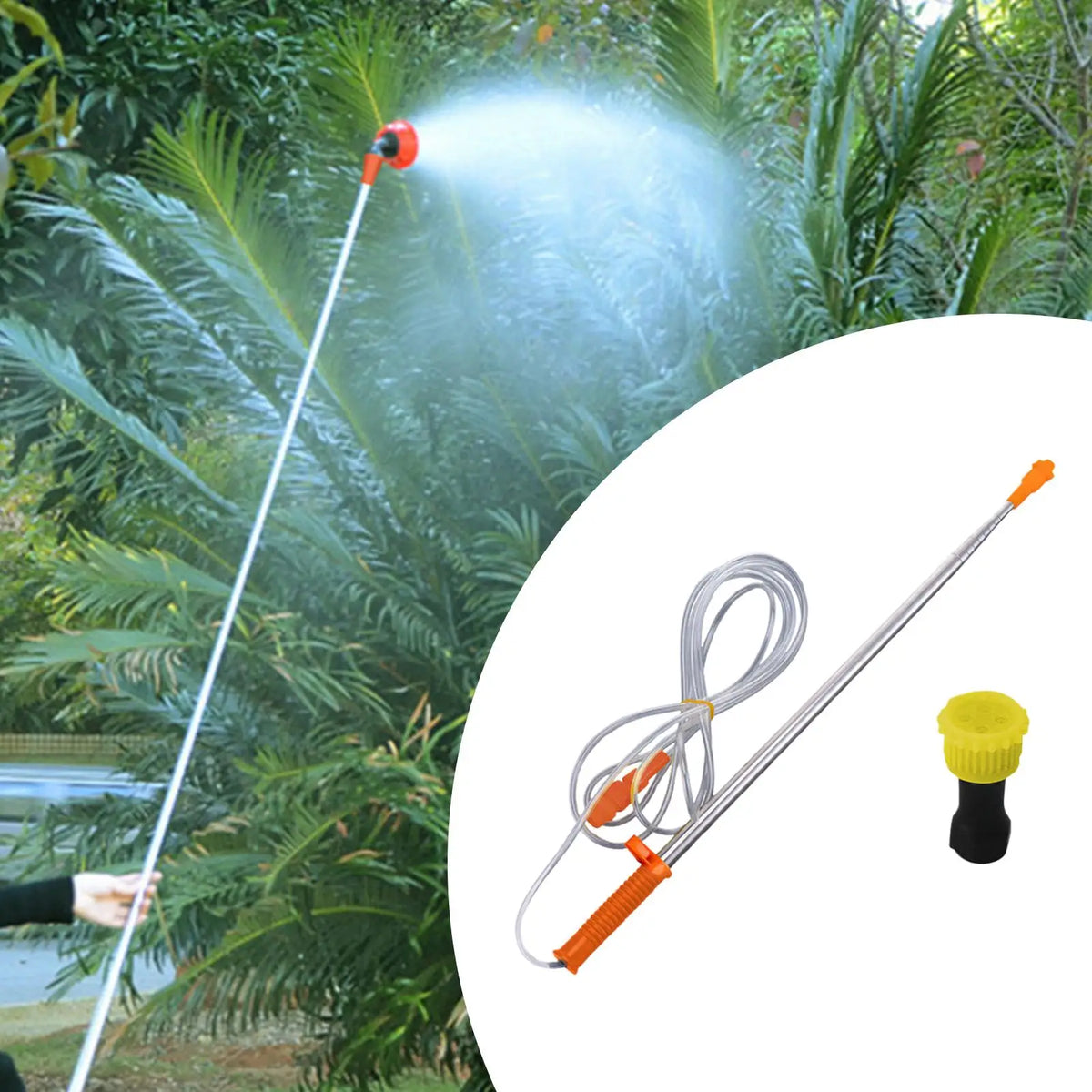 2.6m Telescopic Spray Wand – Stainless Steel Garden Sprayer Rod Garden Sprayer Wand Babs