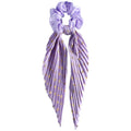 Retro Handmade Crinkle Linen Scrunchie Hair Tie for Women Crinkle Scrunchie Babs 2pcs