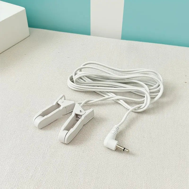 Ear Clip Electrode Lead Wire 2.5mm TENS Pulse Massager Cable TENS Electrode Cable Babs