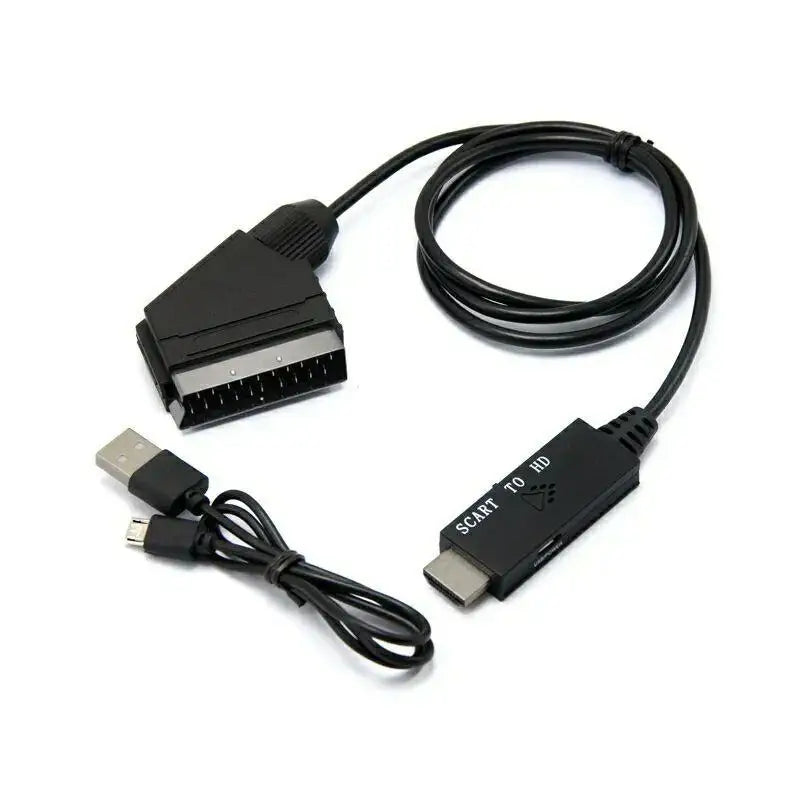HDMI to SCART Converter Cable – Plug & Play, 1080p HD HDMI SCART Converter Babs SCART to HD