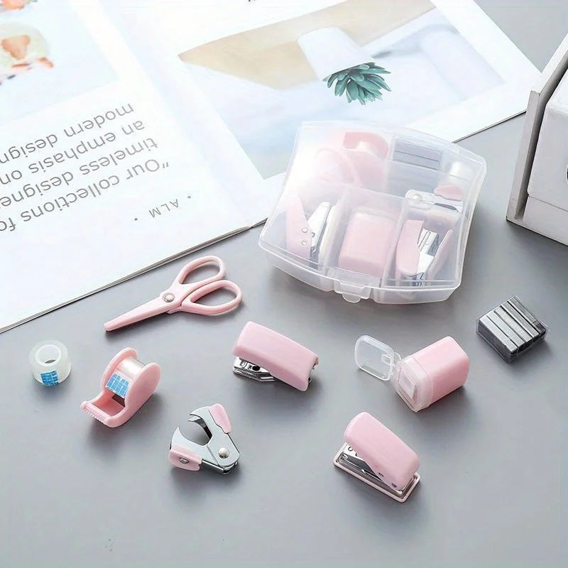 8-Piece Mini Stationery Gift Set – Stapler, Puncher & More Stationery Gift Set Babs