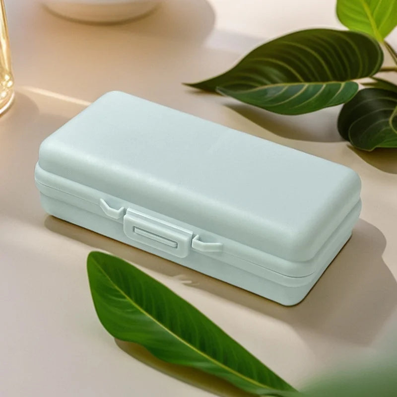 USB Storage Box with Compartments & Cover – Office & Travel Desk Storage Organizer Babs green
