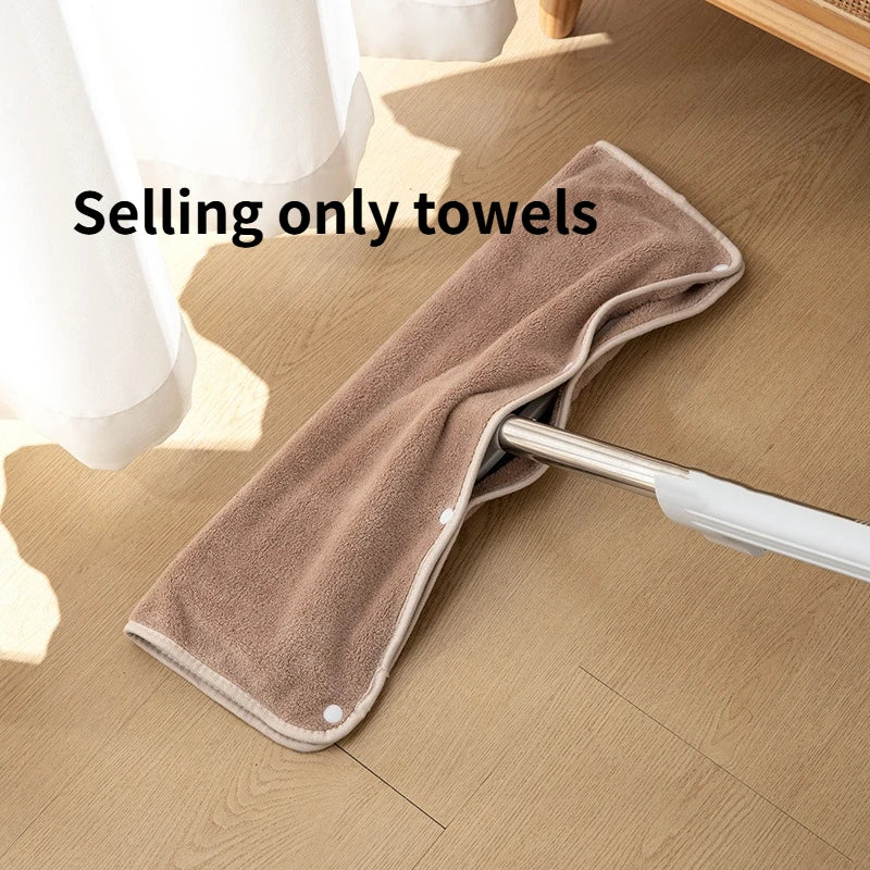 2PCS Coral Velvet Mop Replacement Pads – Thick & Absorbent Mop Replacement Pad Babs A 2pcs