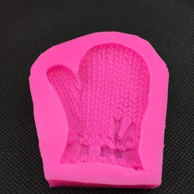 Christmas Glove Fondant Silicone Mold for Cake & Candy Decor Fondant Silicone Mold Babs