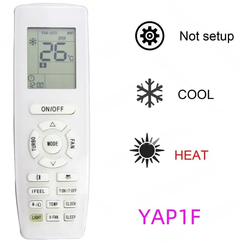 Gree AC Replacement Remote YAP1F YB1F2 YB1FA IR Wireless AC Replacement Remote Babs