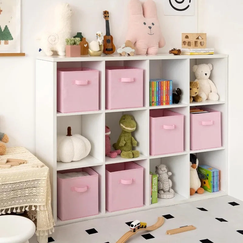 Foldable Fabric Cube Storage Bins with Handles – Organizer Cube Storage Bins Babs
