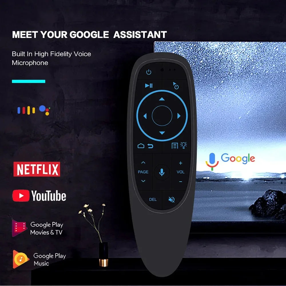 G10S Pro BT Voice Remote BT5.0 Air Mouse Gyroscope Backlit Voice Air Mouse Remote Babs
