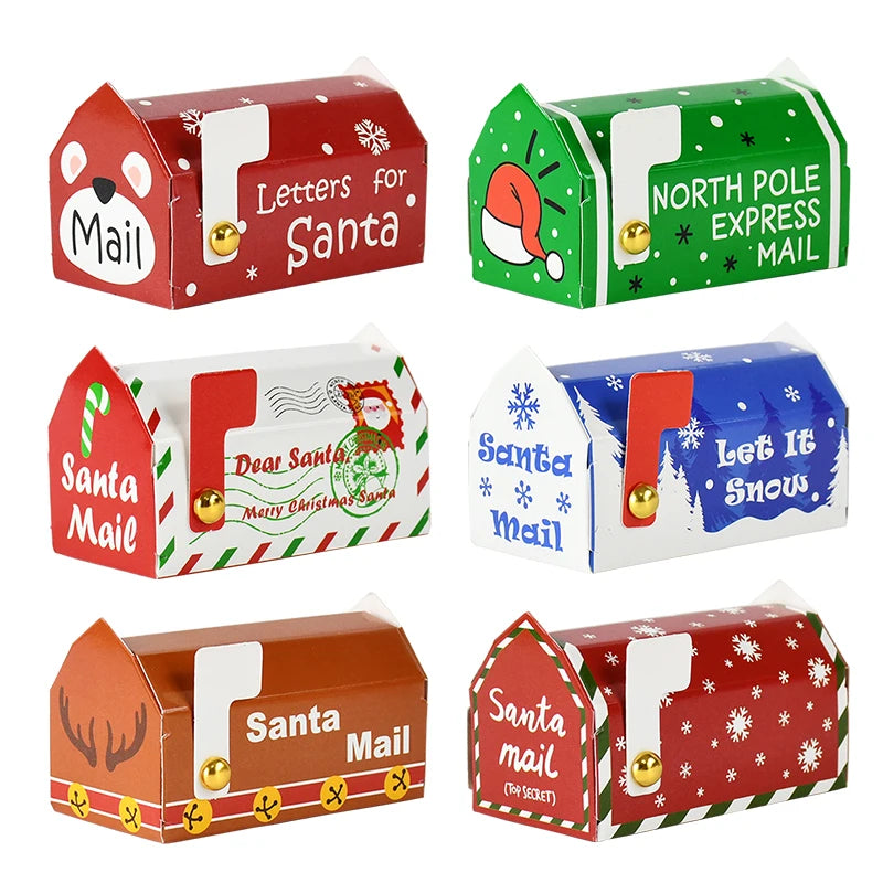 Christmas Mailbox Candy Gift Boxes – 6/24 Pcs Cookie Treat Packs Christmas Gift Boxes Babs