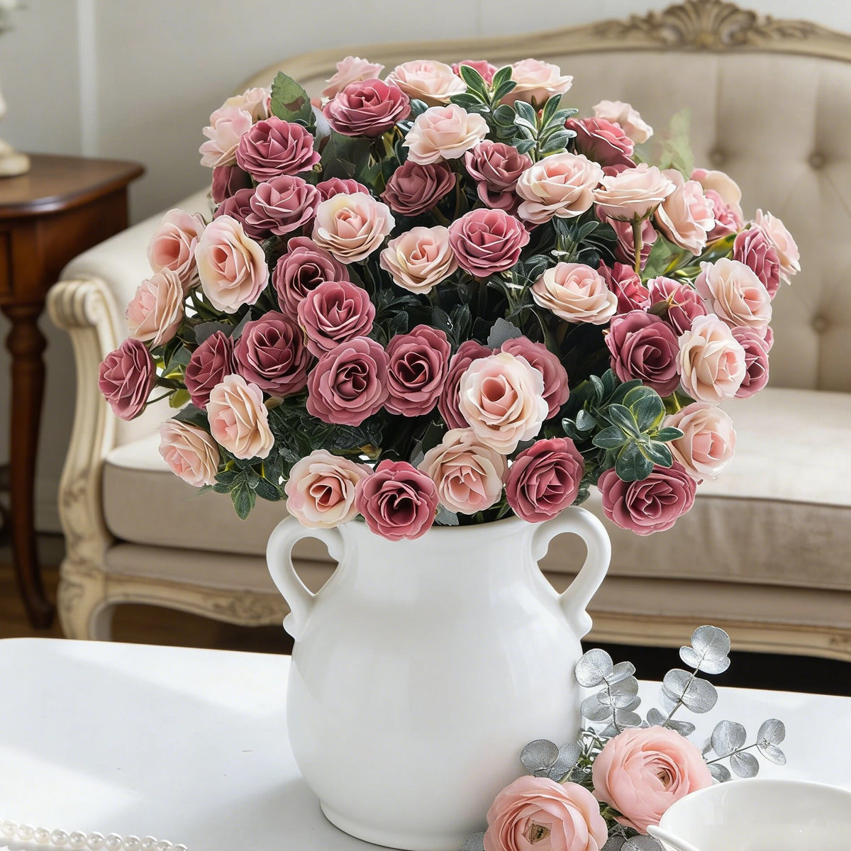 Artificial Silk Rose Bouquet for Wedding & Home Décor Artificial Flower Bouquet Babs