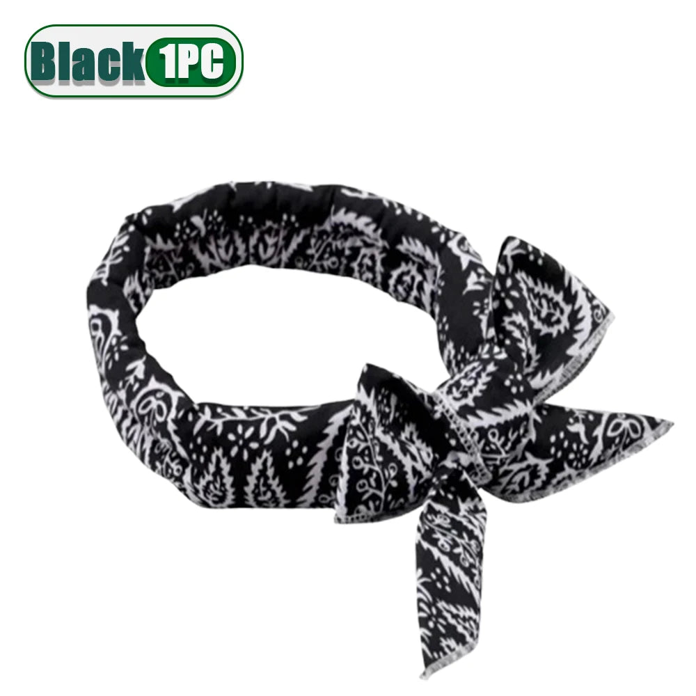 Pet Cooling Bandana for Dogs & Cats – Summer Ice Scarf 2-Pack