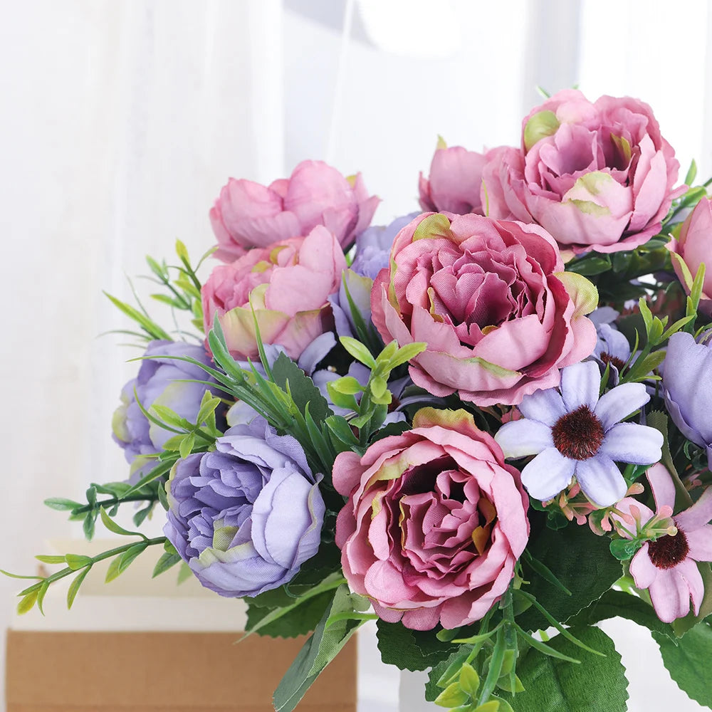 Silk Peony Artificial Flowers – Wedding & Home Garden Decor Artificial Silk Flowers Babs
