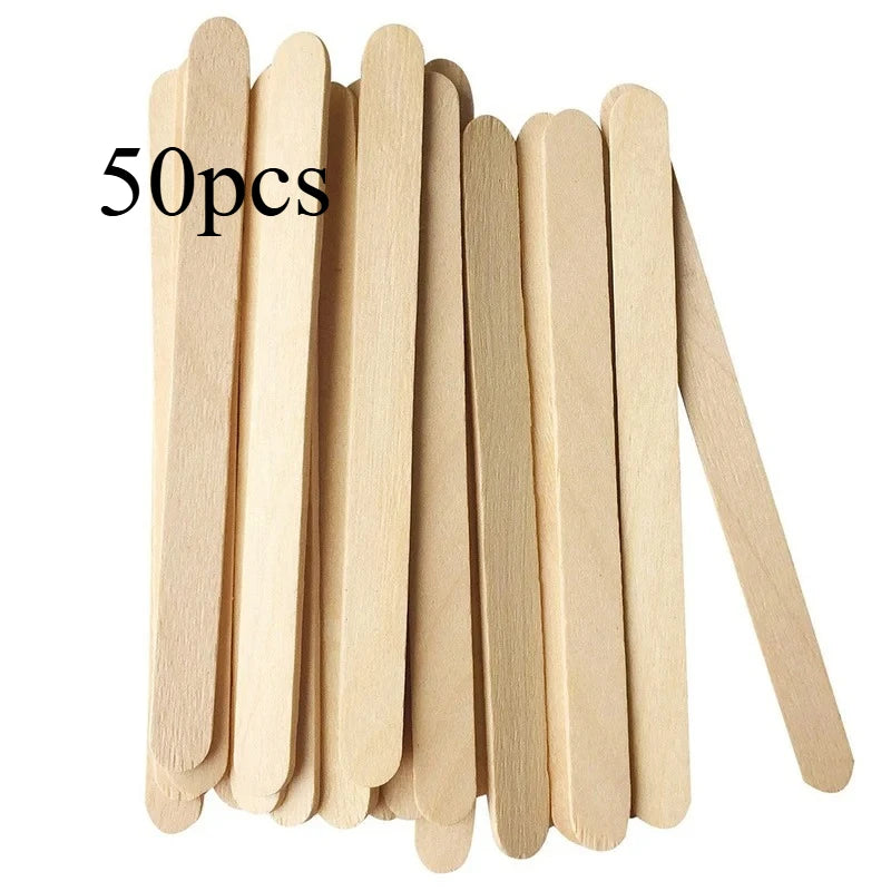 Wooden Popsicle Craft Sticks – Eco-Friendly DIY Ice Cream Sticks Craft Popsicle Sticks Babs 93x10x2 mm 50pcs