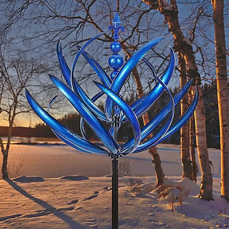 Metal Wrought Iron Spinning Windmill Outdoor Garden Wind Rotator Garden Wind Rotator Babs
