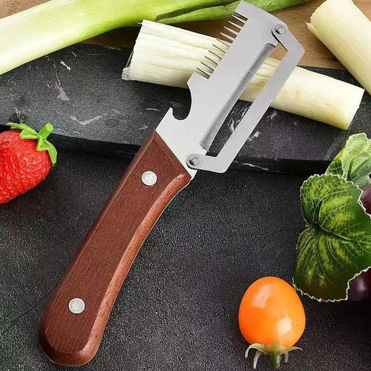 3-in-1 Stainless Steel Vegetable Peeler, Slicer & Shredder Vegetable Peeler Babs