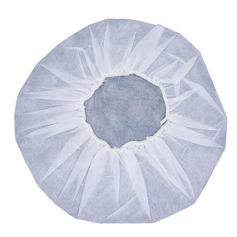 100Pcs Disposable Headphone Covers – Nonwoven Earmuff Cushions Headphone Ear Covers Babs White