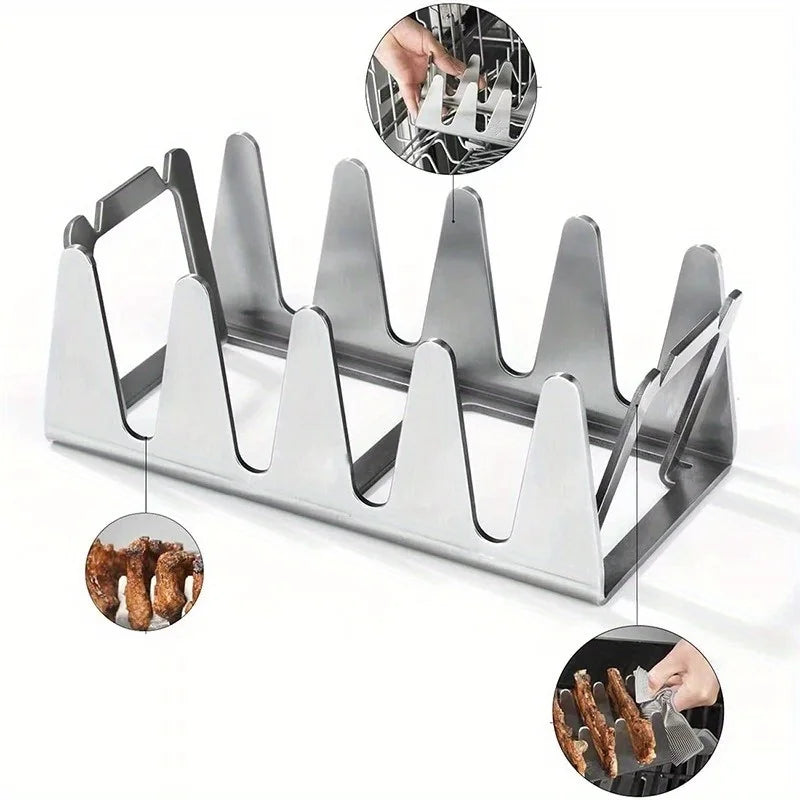 Stainless Steel Multifunctional BBQ Rack for Outdoor Grilling BBQ Grill Rack Babs 1mm