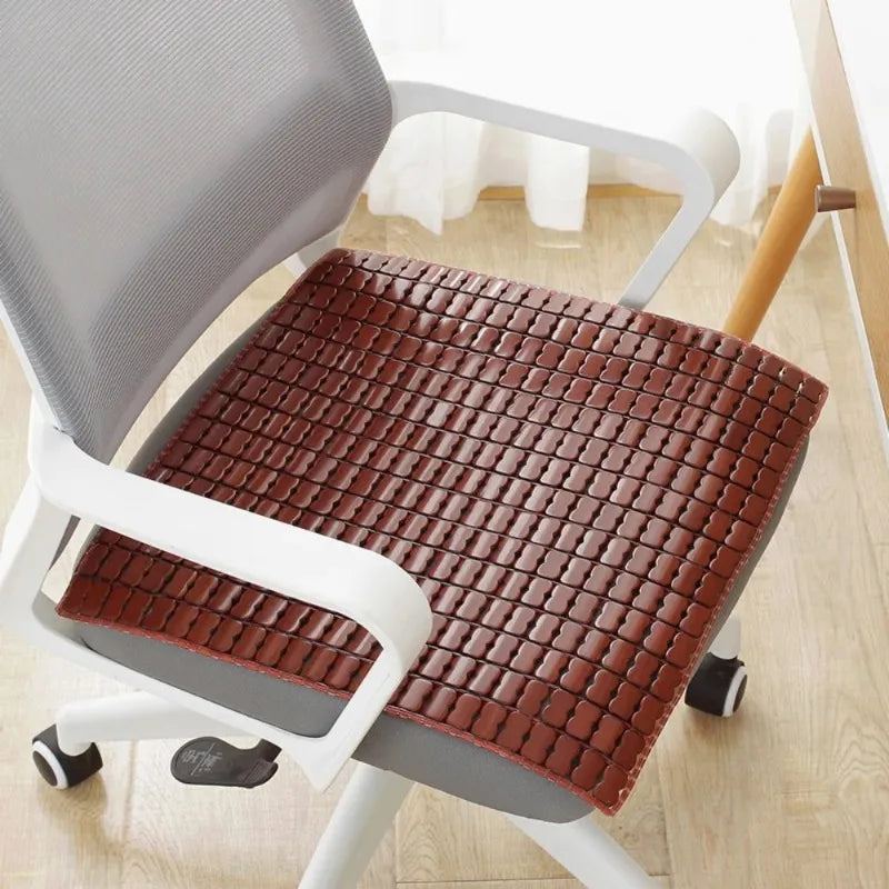 Bamboo Cool Chair Mat – Breathable Foldable Seat Cushion 40×40cm Bamboo Seat Cushion Babs