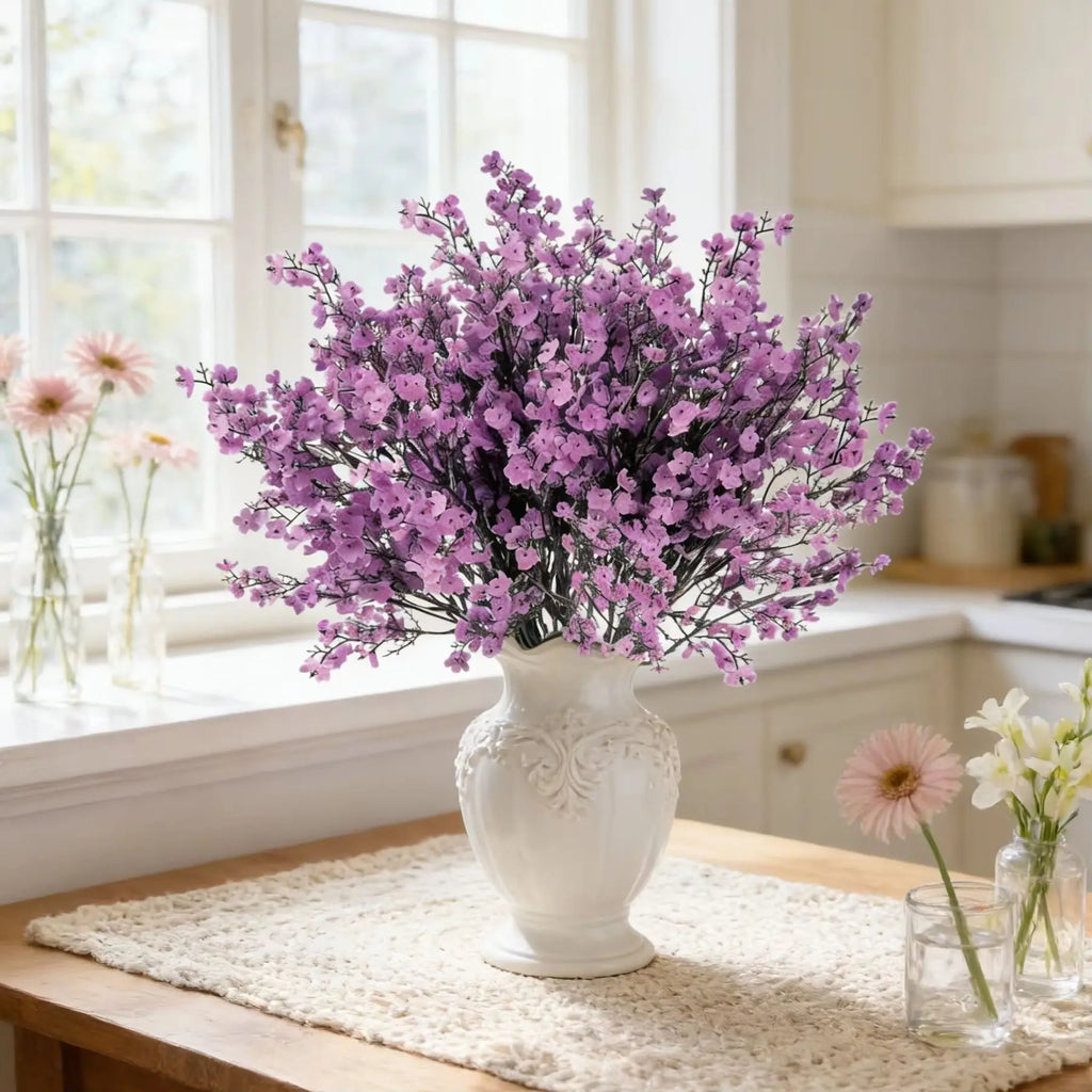 Artificial Silk Flower Bouquet – Wedding & Holiday Decor (2/4 PCS) Artificial Flower Bouquet Babs