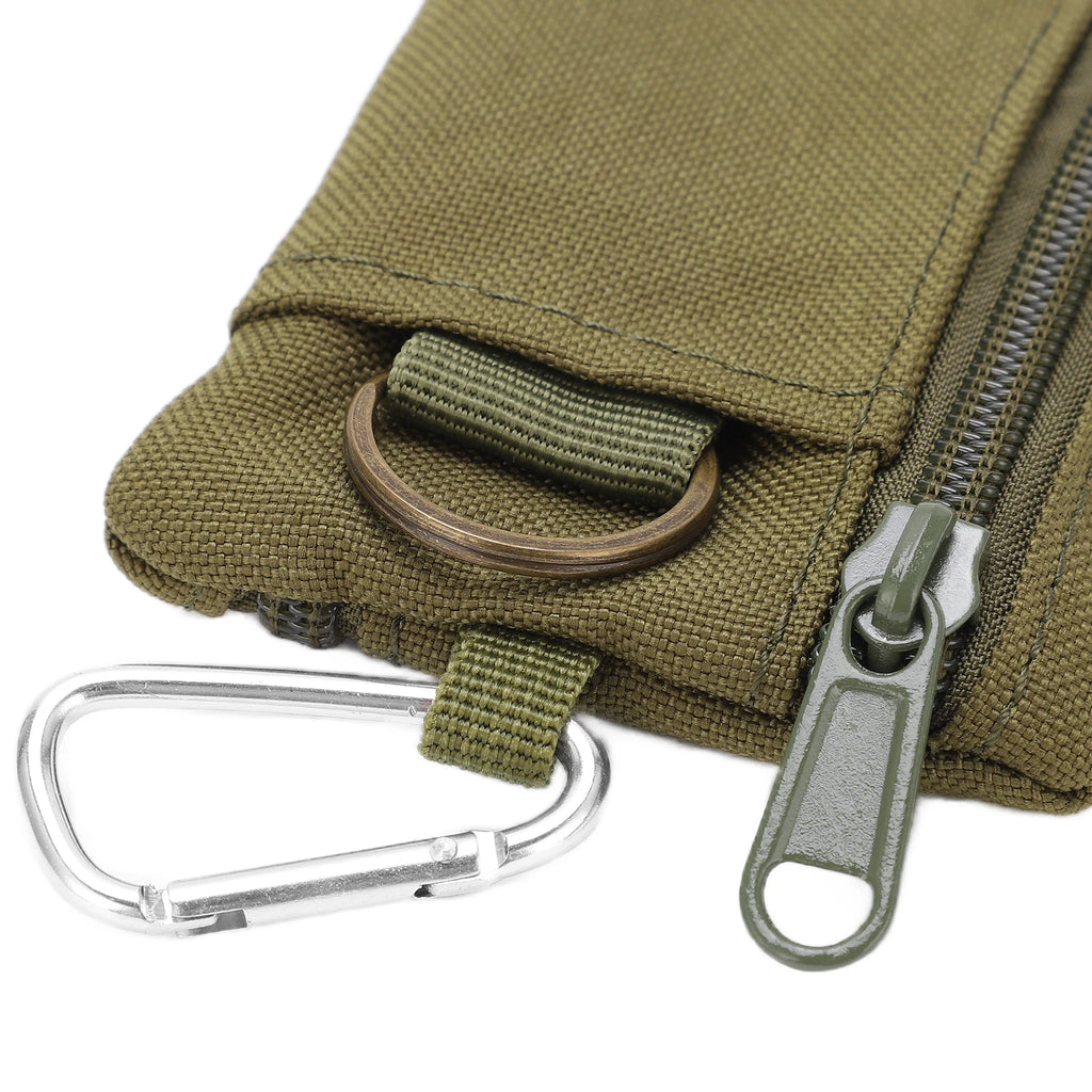 Mini EDC Molle Pouch Wallet – Key Card & Coin Purse with Carabiner EDC Molle Pouch Babs