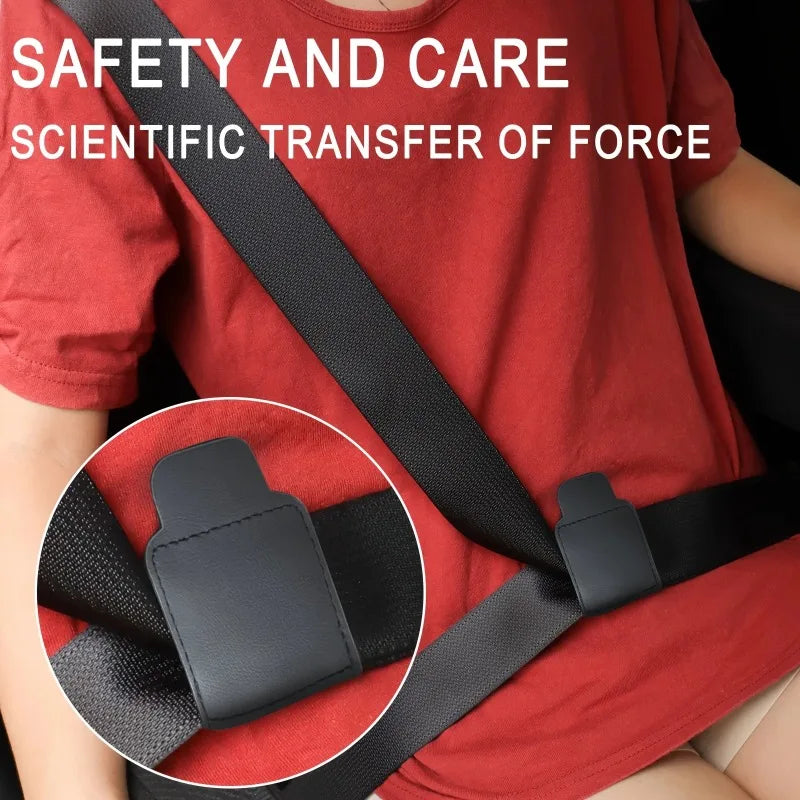 PU Leather Seat Belt Adjuster Clip – Universal Car Fit Seat Belt Adjuster Babs
