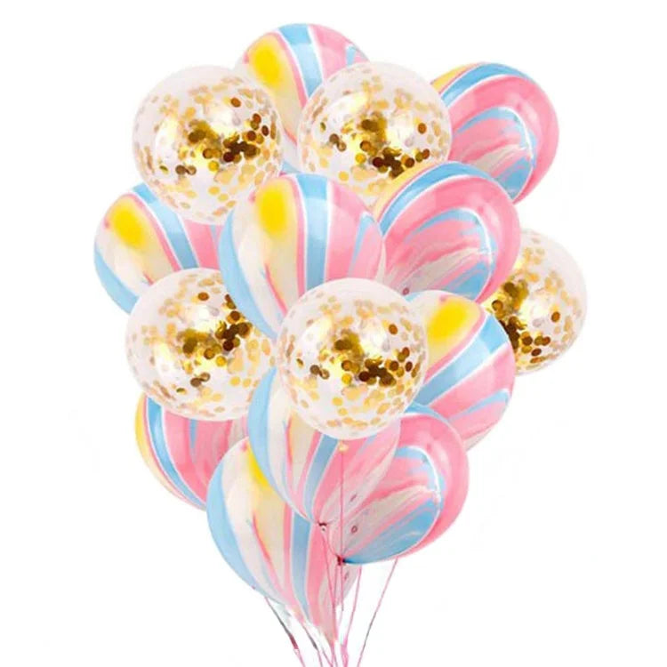 10-Pack Rose Gold Metallic Confetti Latex Party Balloons Party Balloons Babs 3 10inch