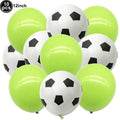 Soccer 6th Birthday Party Supplies – Balloon & Tableware Kit Party Supplies Kit Babs Gold as show