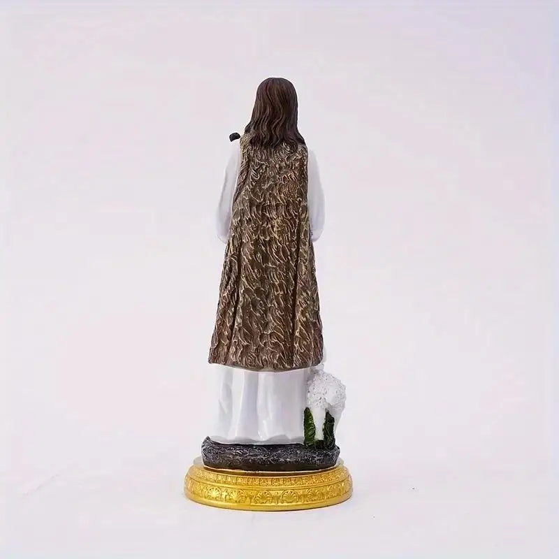 Resin Jesus Shepherd Figurine | Catholic Gift & Home Décor Religious Figurine Babs