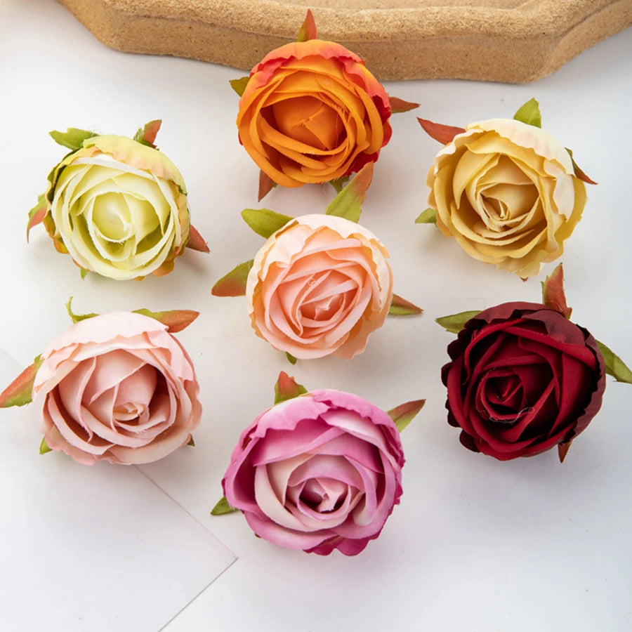 Artificial Silk Rose Heads 10/20 Pcs – DIY Décor & Crafts Artificial Silk Flowers Babs