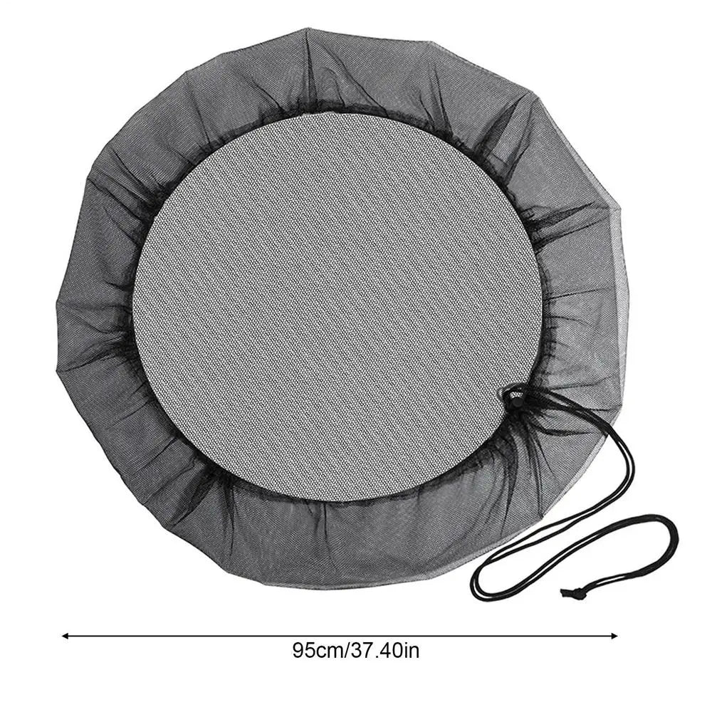 Rain Barrel Mesh Cover with Drawstring | Debris Filter Net Rain Barrel Cover Babs Diameter 95CM