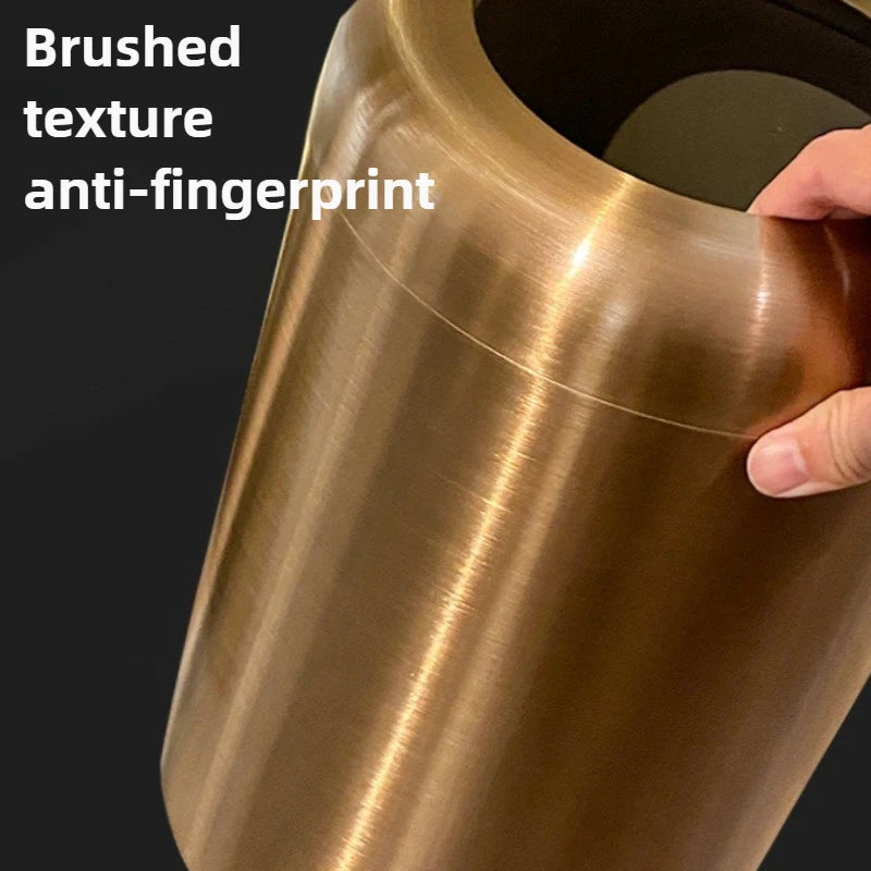 Modern Iron Trash Can 8L/12L – Waste Bin for Home Rooms Iron Waste Bin Babs