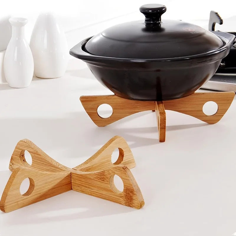 Wood Pot Rack Cross Trivet Mat & Drain Rack – Kitchen Décor Wood Kitchen Trivet Babs