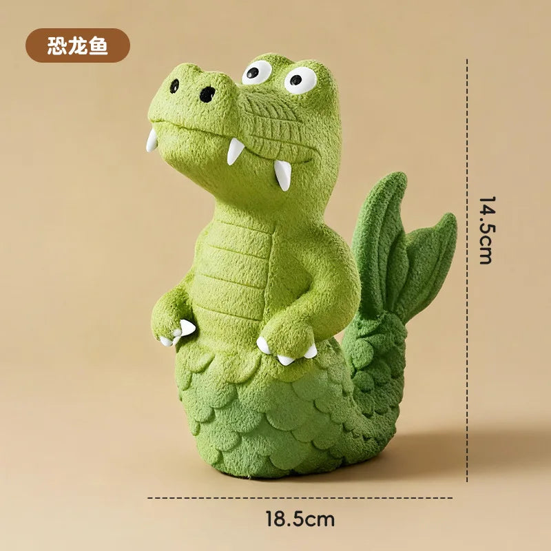 Green Alligator Tail Latex Squeaky Chew Toy for Dogs Dog Chew Toy Babs light green
