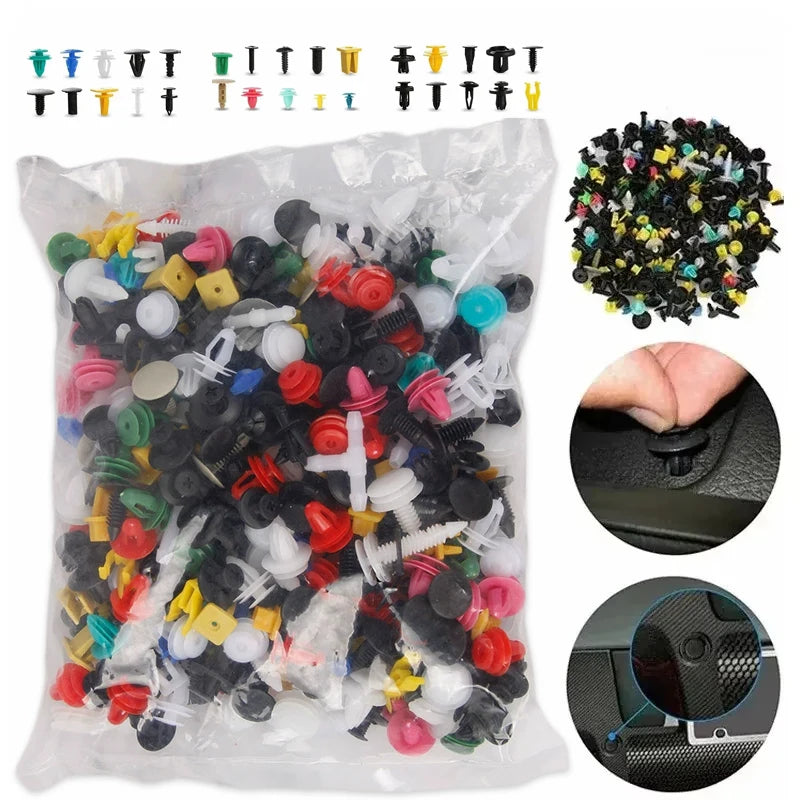 Universal Car Plastic Clips Fastener Assortment Kit – 50/1000 Pcs Auto Fastener Clip Kit Babs