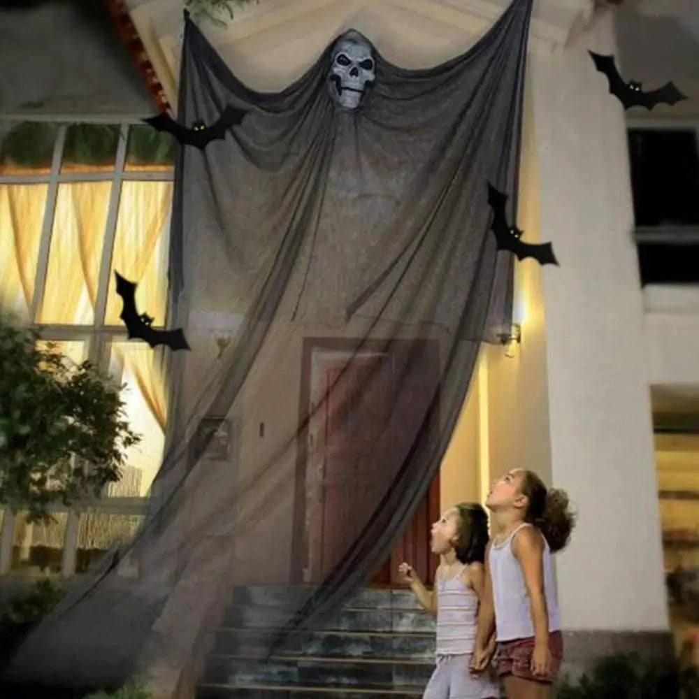 LED Light-Up Eyes Halloween Ghost Tree Hugger – 14ft Yard Decor Halloween Yard Decoration Babs
