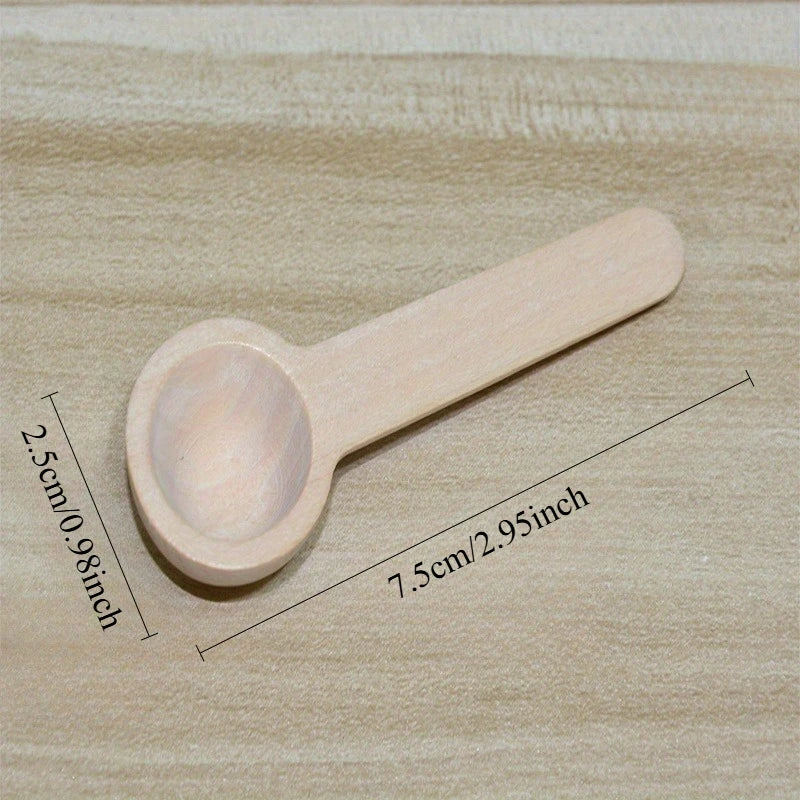 Cute Small Wooden Spoons – Coffee, Tea, Spice & Bath Salt Wooden Measuring Spoon Babs