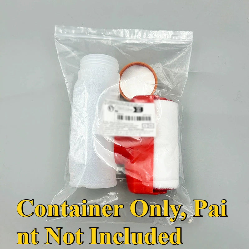 4-Inch Paint Roller Brush with 16.91 oz Storage Container Paint Roller Brush Babs Red
