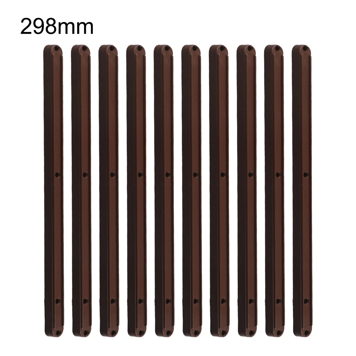 10pcs Plastic Drawer Slides 180/235/298mm – Furniture Guide Rails Drawer Slides Babs Brown-298mm