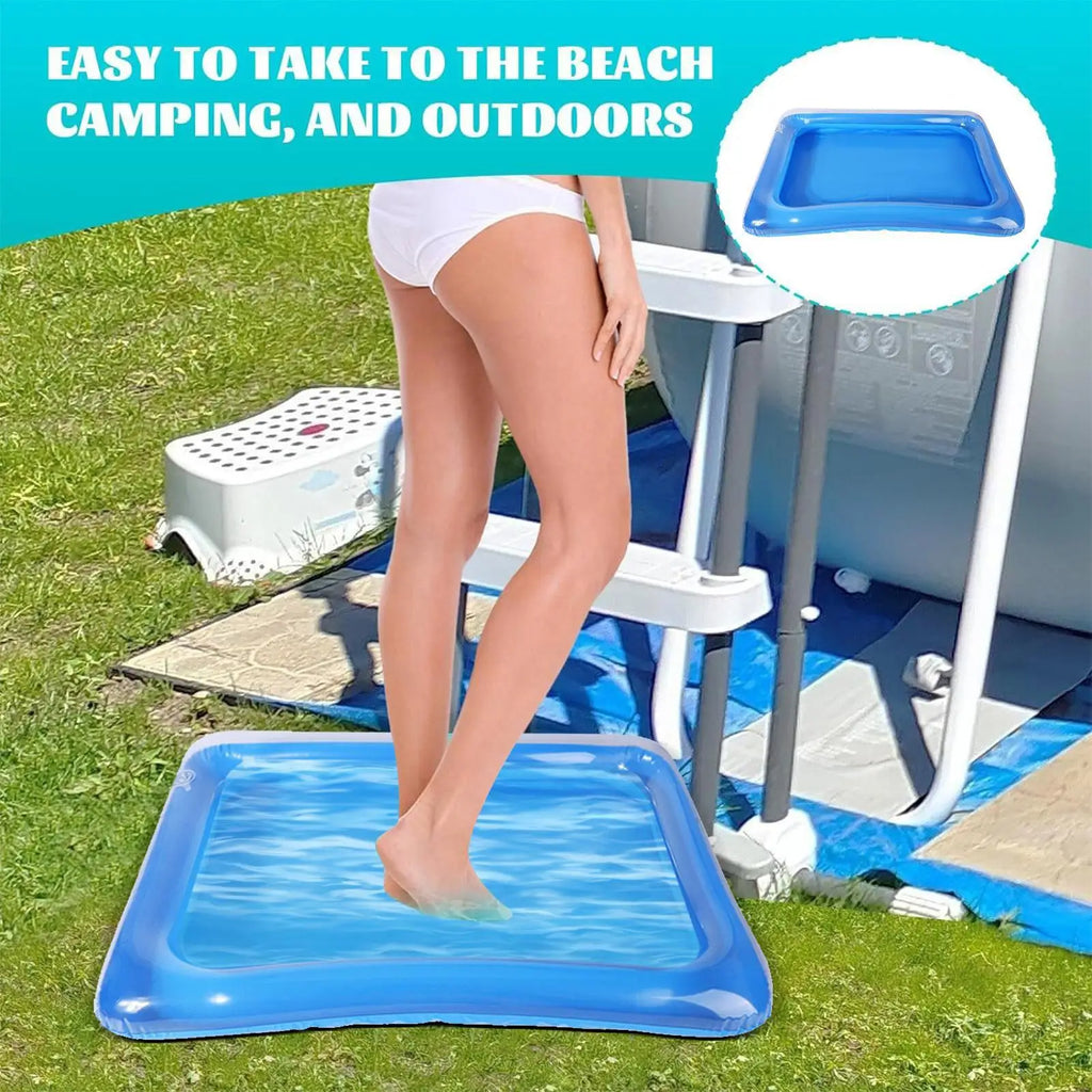 Portable Inflatable Foot Wash Basin – Foldable PVC Soak Tub Inflatable Foot Bath Babs