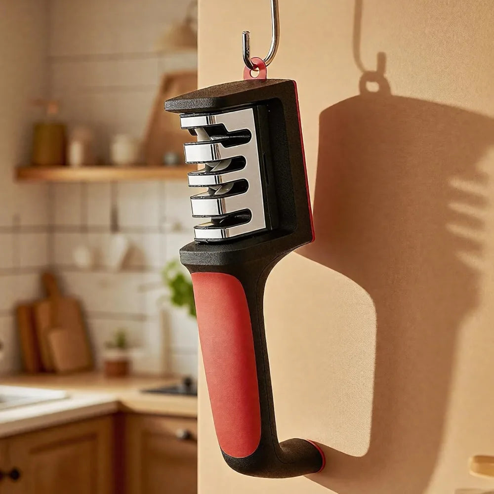 4-Stage Knife Sharpener – Fast, Safe & Ergonomic Kitchen Tool Knife Sharpener Babs