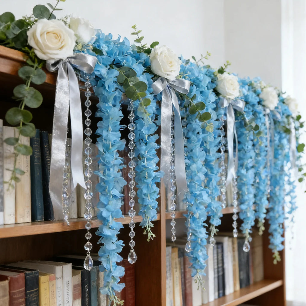 Artificial Cherry Blossom Silk Flower Garland – Wedding & Home Artificial Flower Garland Babs