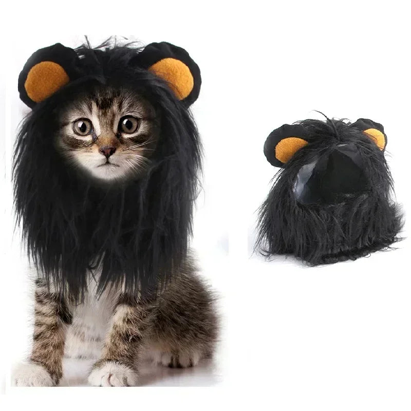 Lion Mane Pet Hat – Cat & Dog Halloween Christmas Costume Pet Costume Hat Babs B S