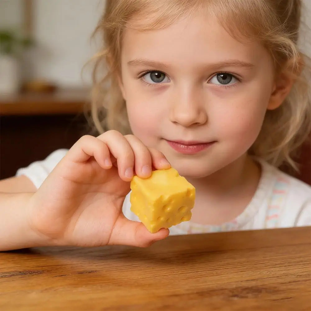 Squishy Cheese Fidget Toy – Slow Rebound Sensory Squeeze Toy Fidget Squeeze Toy Babs