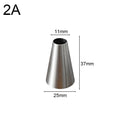 Large Stainless Steel Pastry Nozzles – Flower Decorating Tips Pastry Decorating Tips Babs 2A
