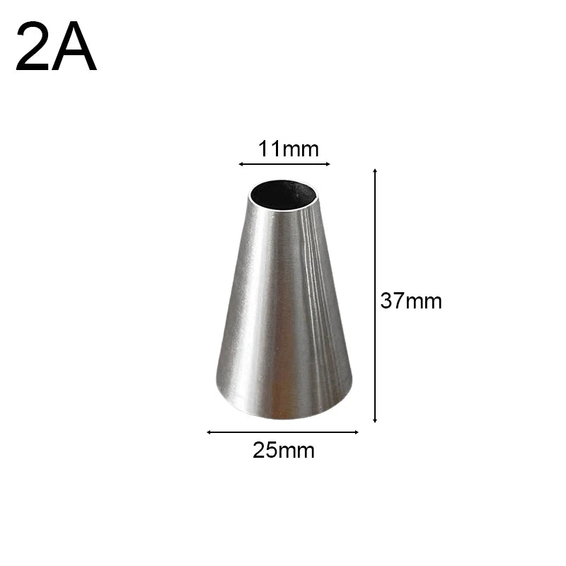 Large Stainless Steel Pastry Nozzles – Flower Decorating Tips Pastry Decorating Tips Babs 2A