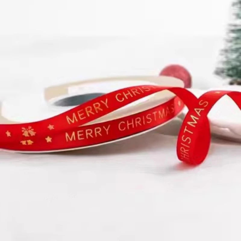5m Christmas Ribbon for Tree, Gift Wrap & DIY Decorations Christmas Ribbon Babs 5m 20 5M