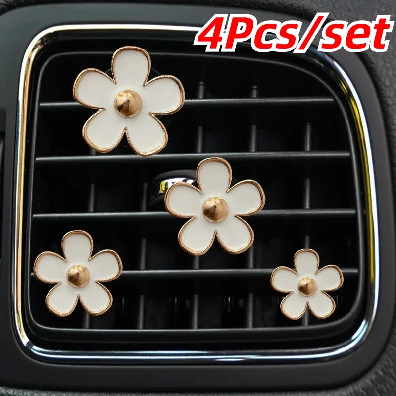 4-Pack Flower Car Vent Aromatherapy Clips | Car Air Freshener Car Vent Air Freshener Babs