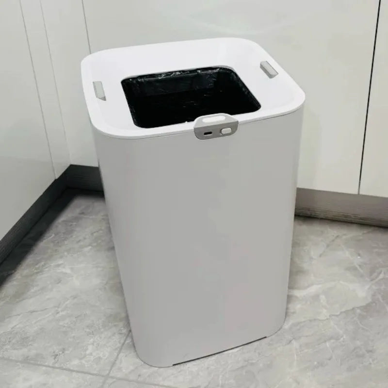 Smart 16L Rectangular Trash Can – Kitchen Bathroom Bedroom Bin Rectangular Trash Can Babs