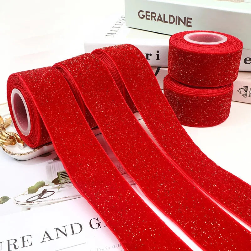 5m Red Silk Ribbon for Christmas, Gift Wrapping & DIY Crafts Decorative Craft Ribbon Babs
